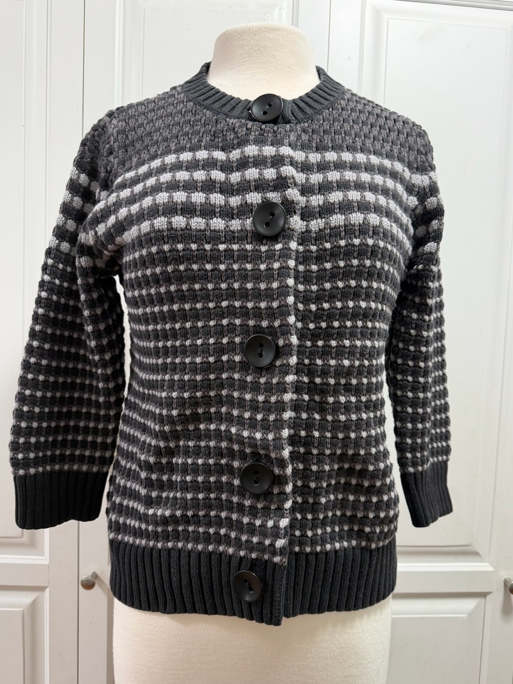 Chunky Button-Front Cardigan
